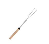 Fourchette télescopique en acier inoxydable pour barbecue et barbecue - Brochette extensible en acier inoxydable pour cuisine en plein air et camping 060935