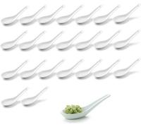 Fourchettes à riz asiatiques, fourchettes à soupe et de service en porcelaine blanche, par exemple pour les paniers à riz ou les entrées ; fourchettes à dessert ; fourchettes à ramen ; cuisine de rest