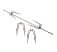 Fourchettes à Rôtir Rotatives en Acier Inoxydable, Lot de 1 Set de Set | Réglage par Vis à Main, Résistantes à Chaleur, pour Poulet et Dinde, Accessoire Argenté pour Barbecue