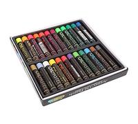 Fournitures D'art Métalliques Fluorescentes à L'huile Pastel, 24 Pièces, pour Peinture à L'huile Vive, Créations Colorées