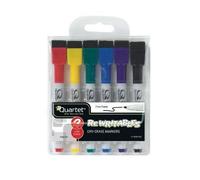 ACCO NOBO Mini marqueurs effaçables à sec pour tableau blanc Pointe fine Coloris assortis Pack de 6