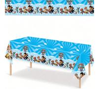 Fournitures de fête sur le thème des chiens, nappe jetable Paw Patrol, nappe à usage unique, sans nettoyage requis, nappe lâche. Nappe de dessin animé, fête de vacances, la nappe sur le thème des chie
