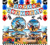 Fournitures pour fêtes d'anniversaire de Moto, Decoration De Table，Décorations D'anniversaire de Moto et Vaisselle de Fête