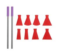Fournitures pour Peinture Coulée, Kit de Buses de Soufflage | Souffleur pour Pouring, Acier Inoxydable, Rouge, Usage Studio ou Bricolage