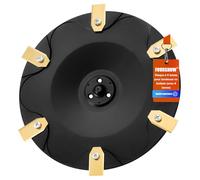 FourShow 【Coupe Plus Efficace】 Disque de Lames + 6 Pièces Compatibles avec Gardena Sileno Life, Sileno, Sileno Plus, R100li R130li R160li, Disque de Lames pour Tondeuse Robotisée
