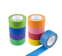Fousenuk 9 Rouleaux Washi Tape, Masking Tape 25mmx13m avec 9 couleurs