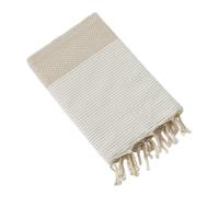Fouta avec franges 100x200 cm Coton Rina Ficelle