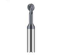 Foutil à arc en forme de T sphérique, Fraise à billes en carbure de tungstène en forme de T, R0.75-R6 D4-D12, 2-3 lames, acier et aluminium(D4R1,For steel)