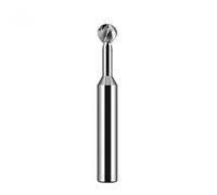 Foutil à arc en forme de T sphérique, Fraise à billes en carbure de tungstène en forme de T, R0.75-R6 D4-D12, 2-3 lames, acier et aluminium(D4R0.75,For aluminium)