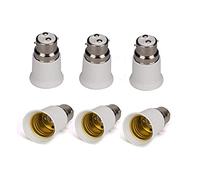 FOUTP Douille Adaptateur B22 vers E27, Adaptateurs de Conversion pour Passer de B22 à E27, Transformation de Baïonnette à Visser, pour Utiliser de Vieilles Ampoules B22, lot de 6