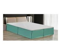 FOVAOK - Cache-sommier doux et confortable avec plis sur mesure et tissu résistant aux rides et à la décoloration - 38,1 cm de haut (sans plateforme) (Bleu macaron, 160 x 200 x 35 cm)