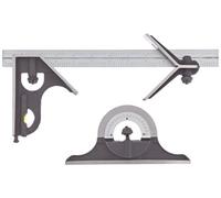 Fowler 52-370-012 Combinaison Acier carré avec ensemble de finition cuits en émail bleu, 4R Graduation Intervalle, 4 Blade, 30,5 cm de long