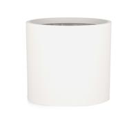 Blumfeldt Jardinière Fox & Fern – Fibre de pierre, résistant aux UV, 25×24 cm, Blanc mat