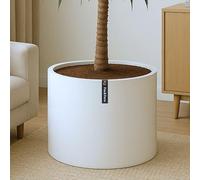 Fox & Fern Pot de Fleur Interieur et Extérieur, Jardinieres Exterieur, Pot Plante Résistant UV et Gel avec Bouchon de Drainage, Fiberstone, Jardiniere, Pot de Fleur Exterieur Grande Taille, Pot Unique