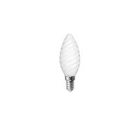 Fox Light - Ampoule LED-S19 filament flamme opaque torsadée CA 35 - E 14-4 W - 4 000 K - 425 Lm