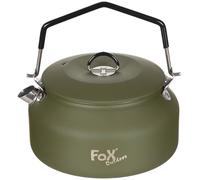 Fox Outdoor Bouilloire en acier inoxydable - Vert olive - Environ 1 l