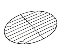 Fox Run Grille ovale anti-adhésive pour rôtir/refroidissement, 28,6 x 21 x 1,3 cm, métallique
