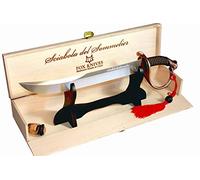 FOX - Sabre à Champagne - Poignée en Bronze - Acier Inoxydable - 40 cm - Étui en Bois - Officiel de la Confrérie du Sabre d'Or