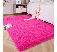 Foxmas Tapis Doux et Moelleux à Poils Longs pour Chambre à Coucher, Chambre d'enfant, Chambre d'enfant, Tapis en Fourrure pour garçons et Filles, dortoir, Salon, décoration d'intérieur, 0,9 x 1,5 m,