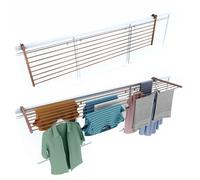 Foxydry Duo Séchoir à linge 202 cm - Séchoir pliable en aluminium pour l'extérieur