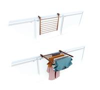 Foxydry Duo 62 cm - Séchoir suspendu pliable en aluminium pour balcon & terrasse