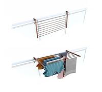 Foxydry Duo, étendoir à Linge Balcon et Garde Corps, Pliable, 102 cm