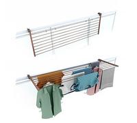 foxydry Duo, étendoir à Linge Balcon et Garde Corps, Pliable, 162 cm