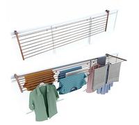 foxydry Duo, étendoir à Linge Balcon et Garde Corps, Pliable, 202 cm