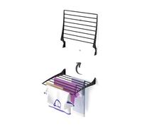 foxydry Étendoir à Linge Mural Pliable en Aluminium - Idéal pour intérieur et extérieur Fold 60 x 50 x 57 cm