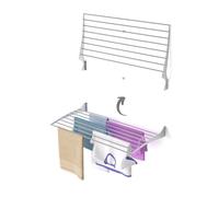 Foxydry Fold 100 Étendoir Mural - Gris