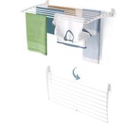 Foxydry Fold Down 100 cm blanc – Étendoir à linge mural pliable vers le bas, moderne, peu encombrant et résistant à la corrosion