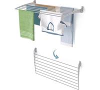 Foxydry Fold Down 100 cm – Étendoir à linge mural pliable vers le bas, compact, stable et peu encombrant