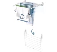 Foxydry Fold Down 60 cm blanc – Étendoir à linge mural pliable vers le bas, compact et peu encombrant, idéal pour les petits espaces