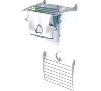 Foxydry Fold Down 60 cm – Étendoir à linge mural pliable vers le bas, peu encombrant, en aluminium et acier, pour intérieur et extérieur