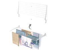 Foxydry Fold - Séchoir à linge mural pliable en aluminium, moderne et robuste