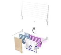 Foxydry Fold - Séchoir à linge mural pliable, inoxydable et pour l'intérieur et l'extérieur