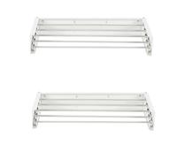 Foxydry Hide, étendoir à Linge Mural, Rabattable, Gain de Place, 101 cm X2 | en acier, rétractable, pliable, gain de place, pour intérieur et extérieur couvert, supporte 25 kg, blanc