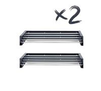 Foxydry Hide, étendoir à Linge Mural, Rabattable, Gain de Place, 71 cm X2 | en acier, rétractable, pliable, gain de place, pour intérieur et extérieur couvert, supporte 25 kg, anthracite