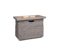 Chauffage à gaz - Blumfeldt anafi - 40.000btu/13kw - couverture brûleur en acier inoxydable - gris clair