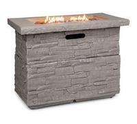 Chauffage à gaz - Blumfeldt anafi - 40.000btu/13kw - couverture brûleur en acier inoxydable - gris clair
