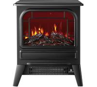 Chauffage électrique soufflant 1950W avec effet feu de bois - 2 puissances de chauffe