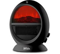 Foyer décoratif soufflant - 2000 W - WARMTECH - WTFED1500-N - ROND - Noir