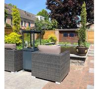 Foyer extérieur chauffant jardin Sunwood Marino - Gris
