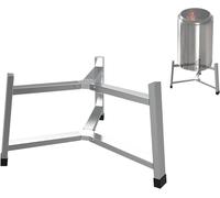 Foyer extérieur standard - Brasero de base - Pour cuisiner au feu de camp - Acier inoxydable - 19.5 pouces - Argenté