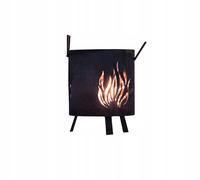 Foyer foyer de jardin en acier corten Ø 30 cm x 37 cm feu extérieur robuste