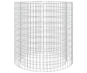 Foyer Gabion 100 cm Acier Galvanisé | Résistant à la Corrosion, Remplissable de Pierres, pour Jardin et Patio, avec Instructions