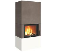 Foyer modulaire Neocube F10 4,8 kW Barro, Blanc arctique
