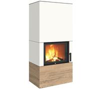 Foyer modulaire Neocube F10 4,8 kW Blanc arctique, Rovere Buckskin