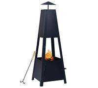 Vidaxl Foyer Noir 35x35x99 Cm Acier