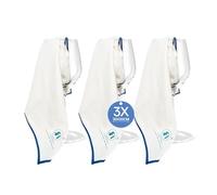 Foyer Nuage Chiffons Pro pour Verre en Microfibre(Blanc, 30 x 30cm,3pcs) | Chiffon Vitre/Verre sans Trace, Chiffons Pro pour Verre en Microfibre, Chiffon Microfibre Vitre Anti Trace, Non Pelucheux